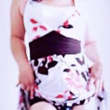 White ribbon thigh-highs