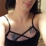 Lounging around in my sexy black sports bra!