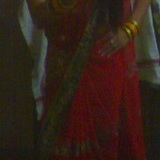 Sri Anjali in red net saree3