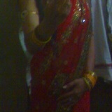 Sri Anjali in red net saree1