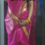 Sri Anjali in pink silk saree