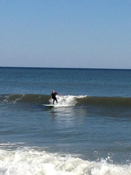 Me surfing