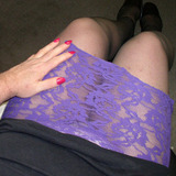 purple slip n nails painted