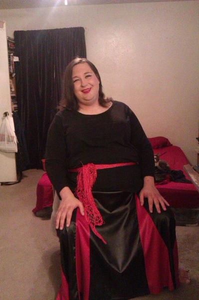 Me all dolled up for New Year's Eve!