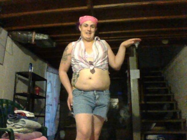 White Trash sissyfaggot's clothesline adventure!!!!