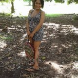 I am having fun here with my friend.