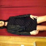 Black dress and black jacket