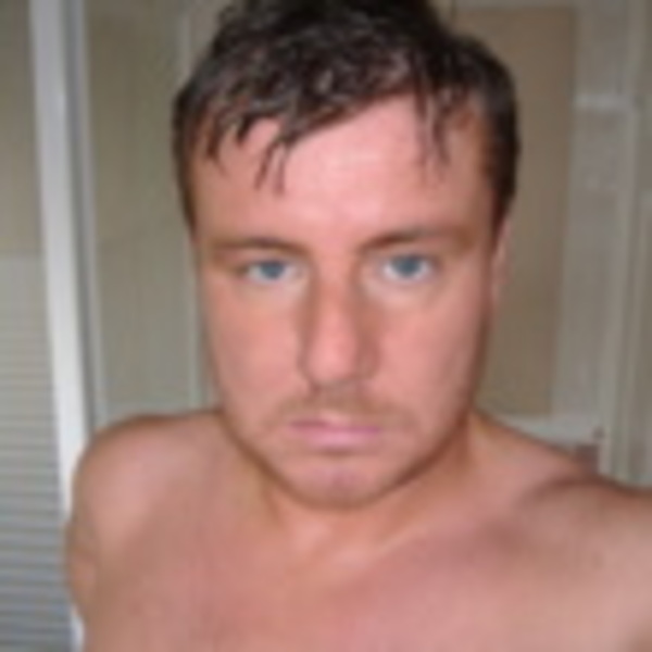 Just out of the shower.