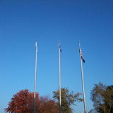 Flags round my old college