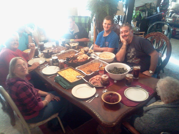Thanks Giving last year at my place with family and friends..