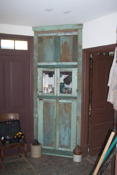 My custom designed and created corner shelf to look antique